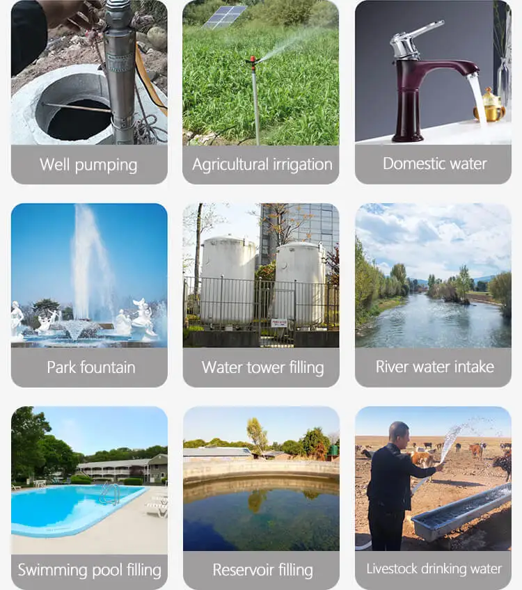 solar submersible pump for agriculture irrigation solar water pump price 0.3hp 0.5hp 0.75hp 1hp 1.5hp 2hp 2.5hp 3hp 5hp