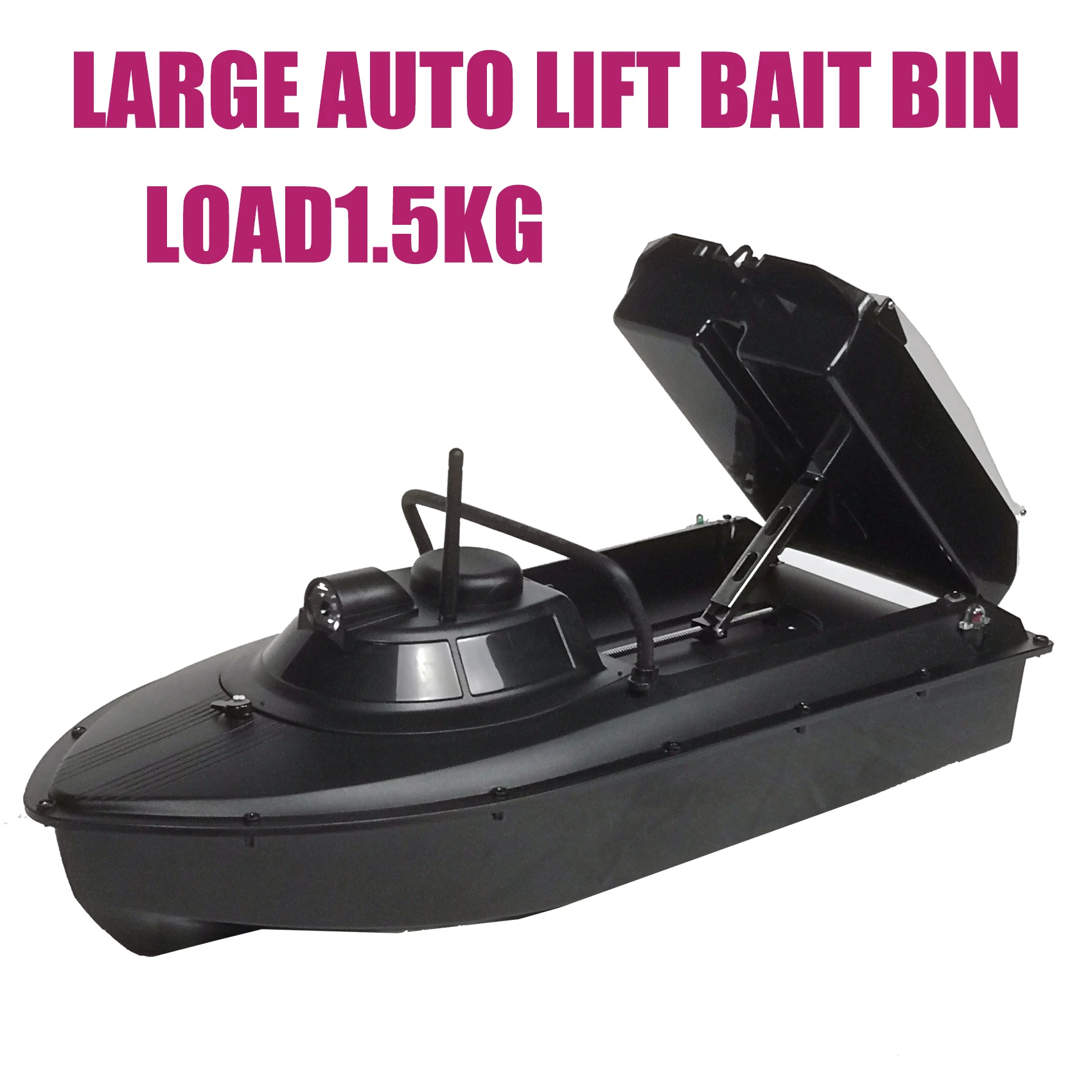 JABO2BG-7.4V10A*2+knapsack GPS bait boat Directional Fixed Distance 300 Auto baiting robot delivery Store 16 points