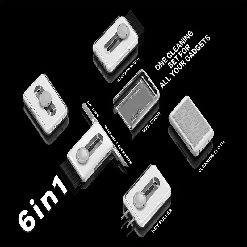 Wholesale Multifunctional Computer Keyboard Cleaning Kit Laptop Screen Cleaner Earphone Earbud Soft Cleaning Brush