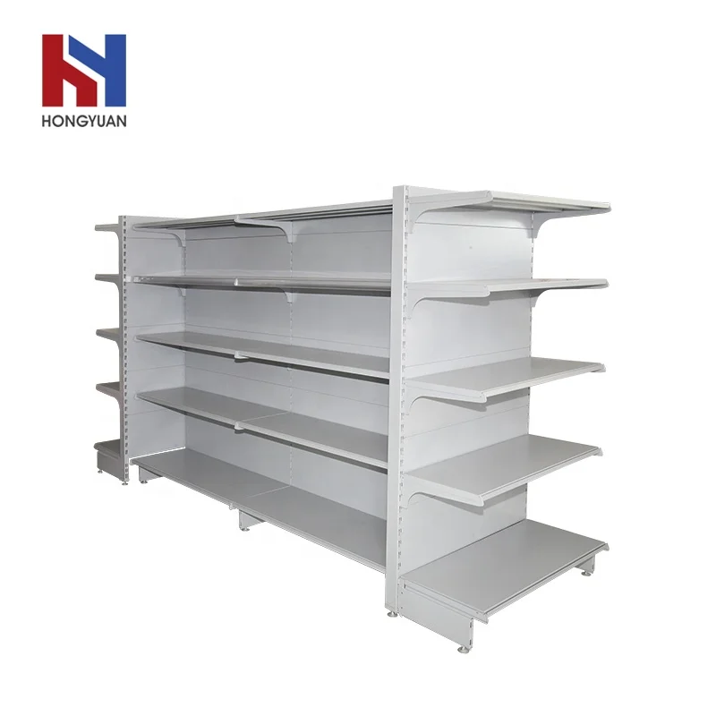 Chinese manufacturer supermarket gondola metal rack storage shelf