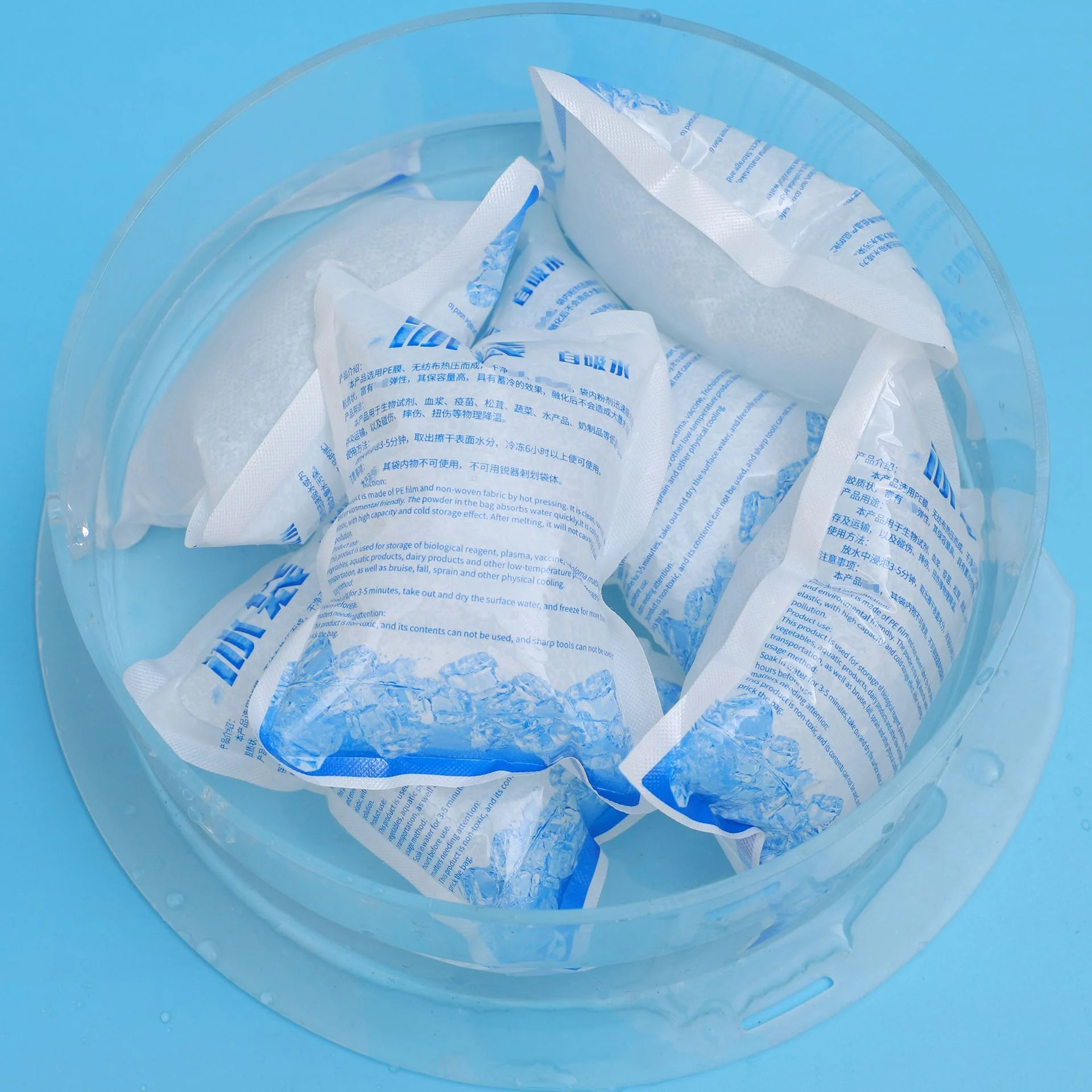 Hot selling Instant Food Delivery Ice Packs water injected ice pack bag