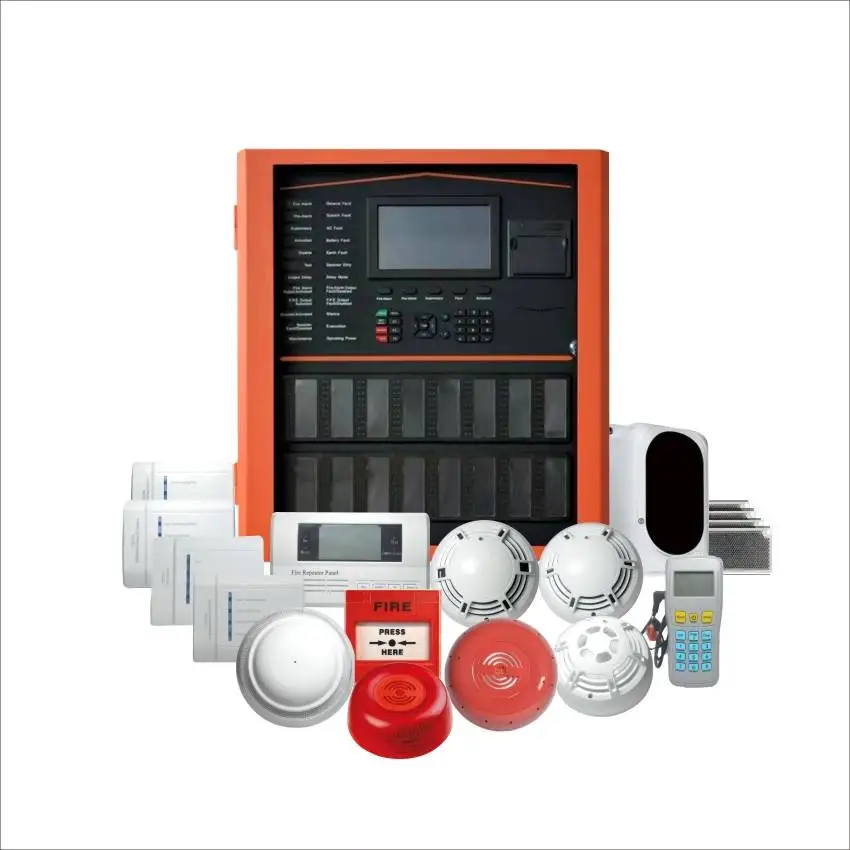 Addressable Fire Alarm Panel for Small/Medium/Large Projects 1-8 loop Alarm Control Panel Fire alarm repeater panel alarm system