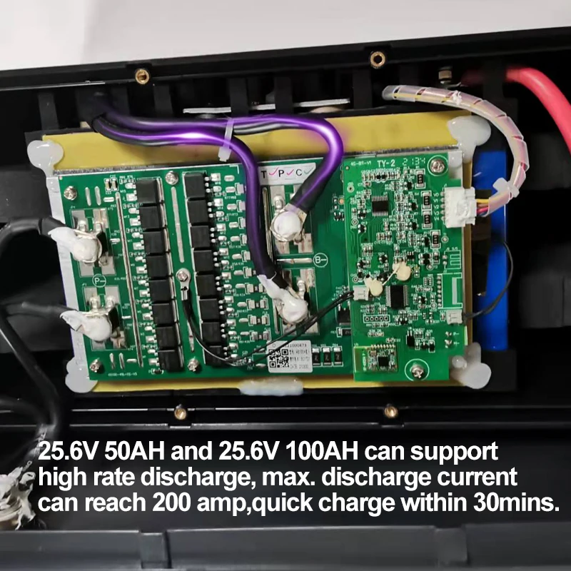 Rechargeable high-capacity 12v 24v deep cycle lipo solar battery 100ah 200ah lifepo4 energy storage battery for solar systems