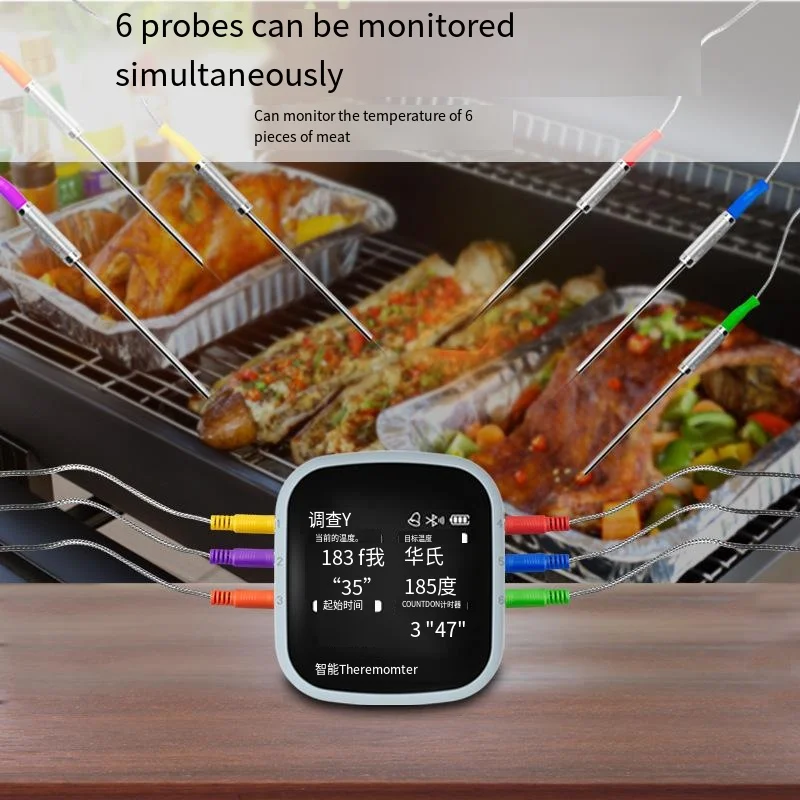 Meat thermometer Digital instant read  wireless Bluetooth multi-probe cooking and baking food thermometer cooking thermometer
