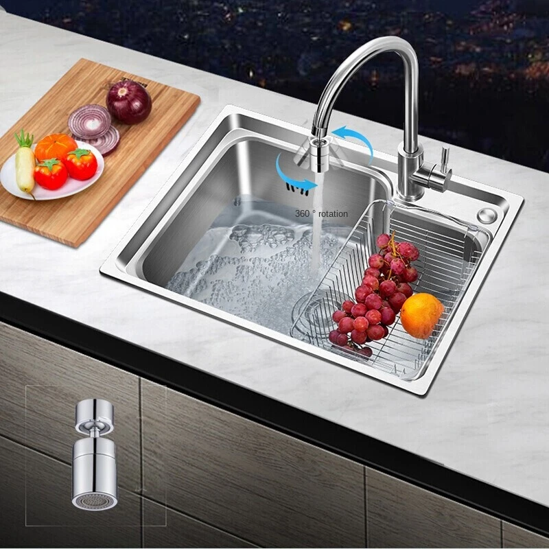 Factory wholesale hot selling basin faucet brass nozzle 720 Rotating Degree Flexible Universal faucet accessories