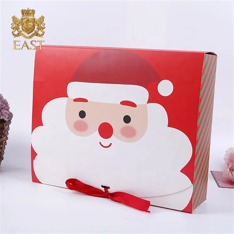 Christmas Santa Design Printing Art Paper Gift Box