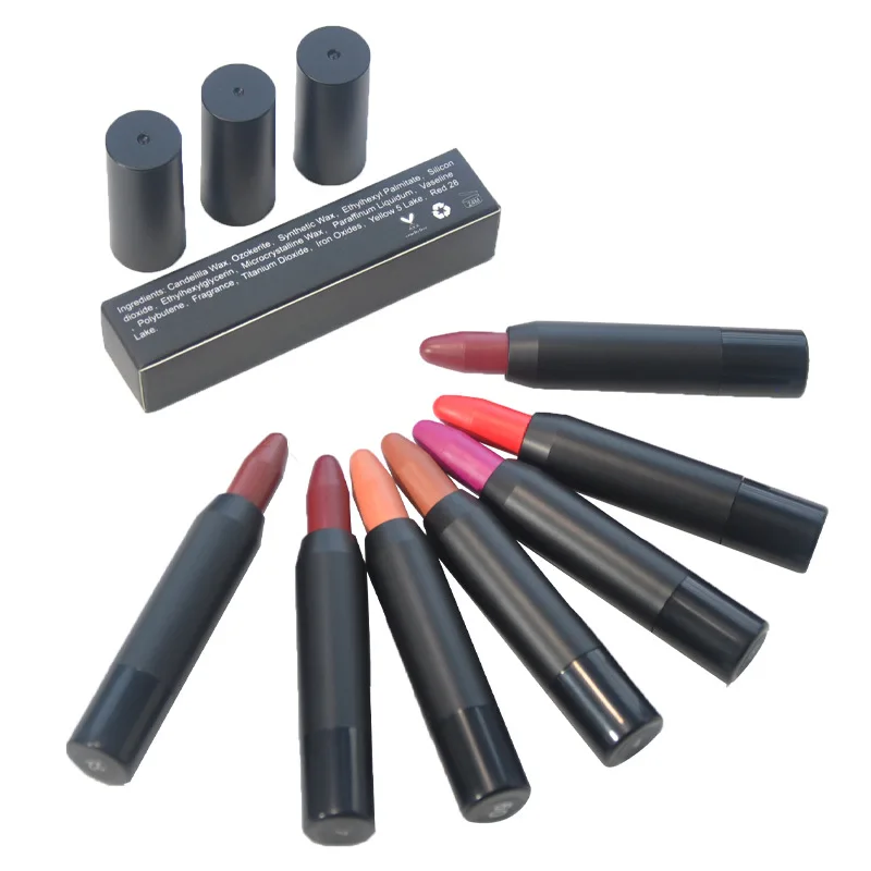 Cross-border makeup, spot no LOGO10 color crayon lipstick easy to color lipstick pen No LOGO