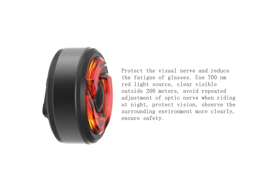 Machfally USB Rechargeable 6 Modes Safety Warning Road Bike LED Bicycle Tail Warning Light