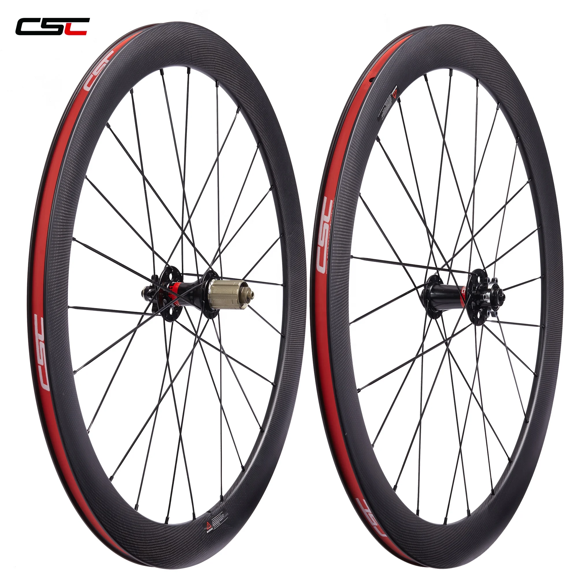 12mm 15mm /12*142mm Thru Axle or QR Disc Brake wheels 50mm 23mm width V Shape 6 bolt clincher Carbon Road Cyclocross Wheelset
