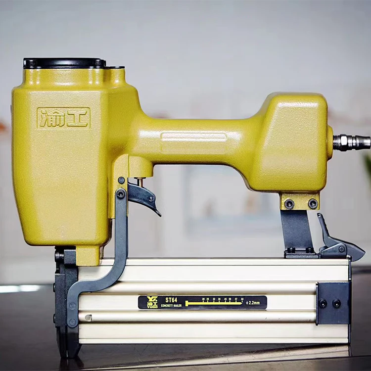 ST64 ST38 14GA Мебель тяжелая пневматическая отделка сталь пистолет для ногтей Декоративная бетонные гвоздики