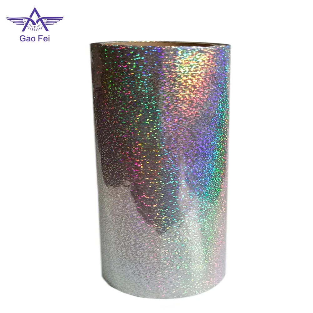 pillar rainbow custom pattern printable metalized hologram film for paper thermal and wet lamination holographic film laser film