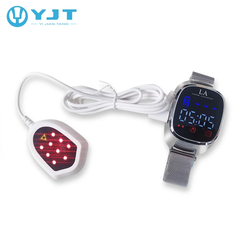 new inventions lllt 650nm laser therapy device heart rate test blood pressure medic wrist watch reduce high blood sugar
