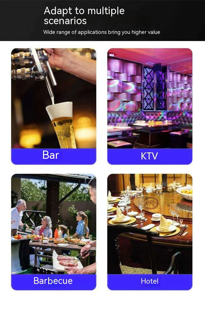 2024 Commercial Keg Filling Machine Stainless Steel U-Shape Multi-Tap Beer Dispenser with Compressor Cold and Fresh Keg Cooler