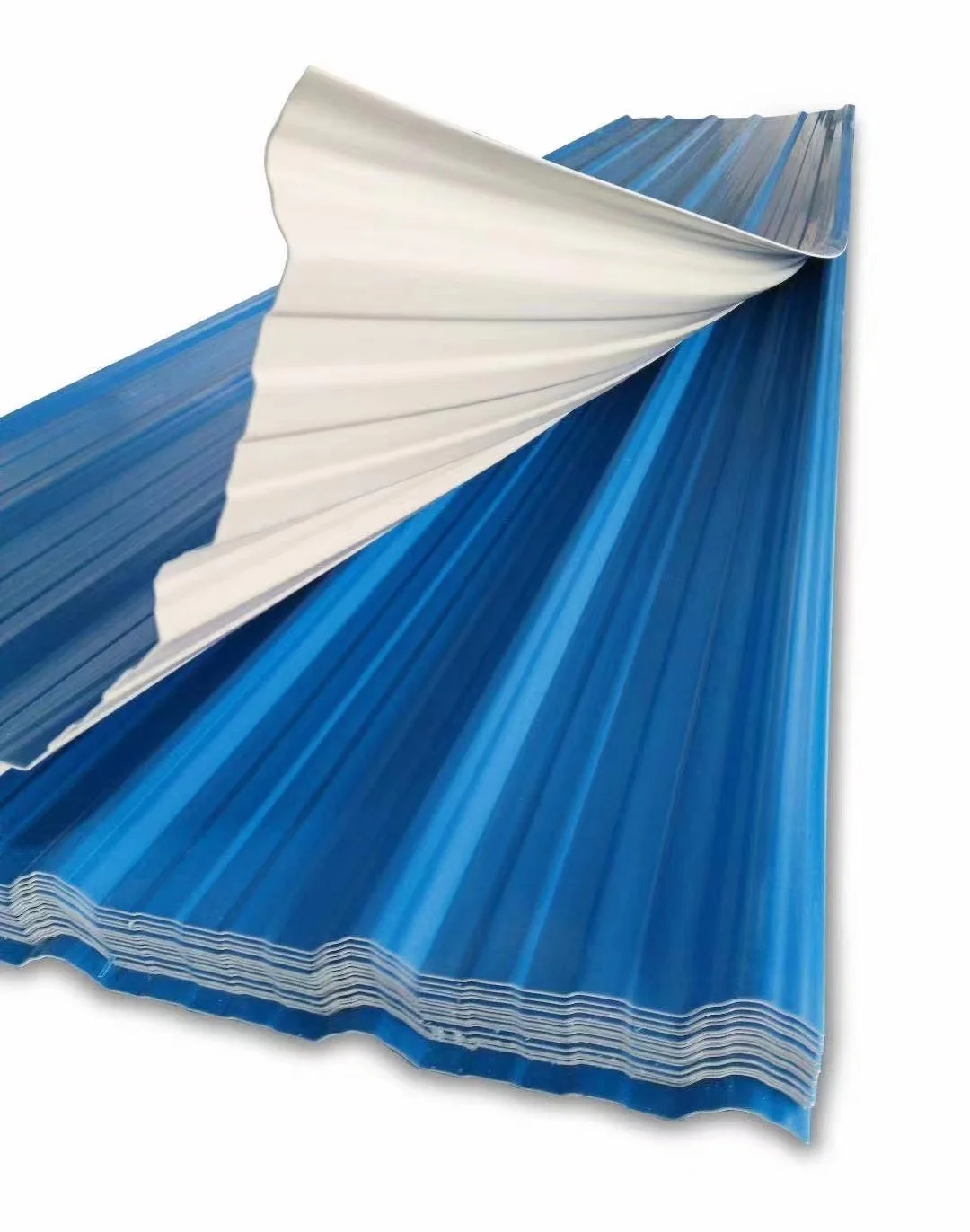 Corrugated prime ppgi PVDF DX51D color coated roofing sheet upvc corrugated roof sheets price per sheet