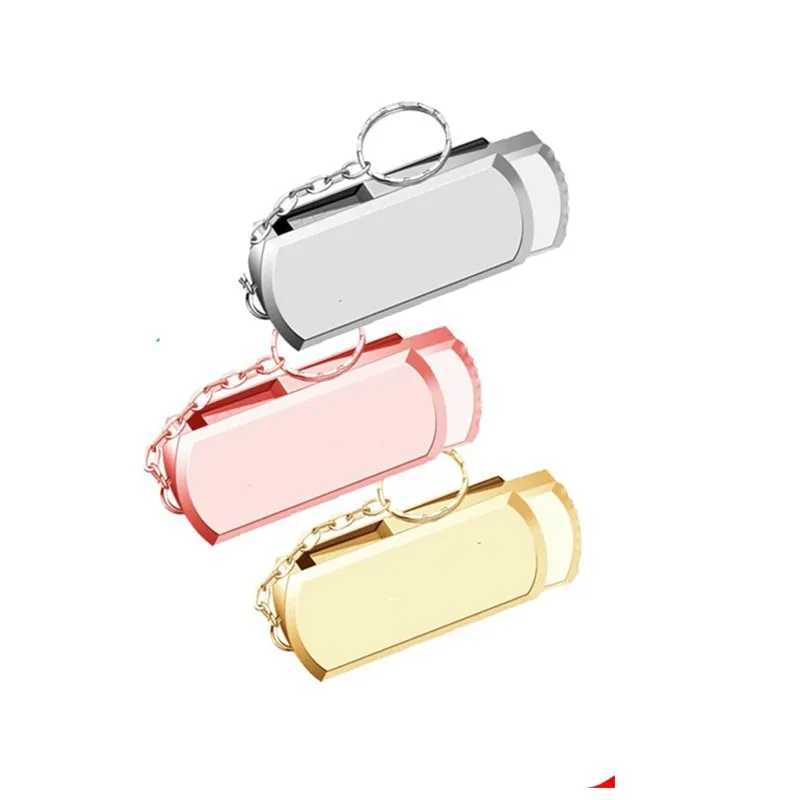 Hot Sale 3.0 USB Flash Drive 256GB 128GB Rotation Pen Drive 16GB 32GB 64GB USB Memory Stick with Keychain