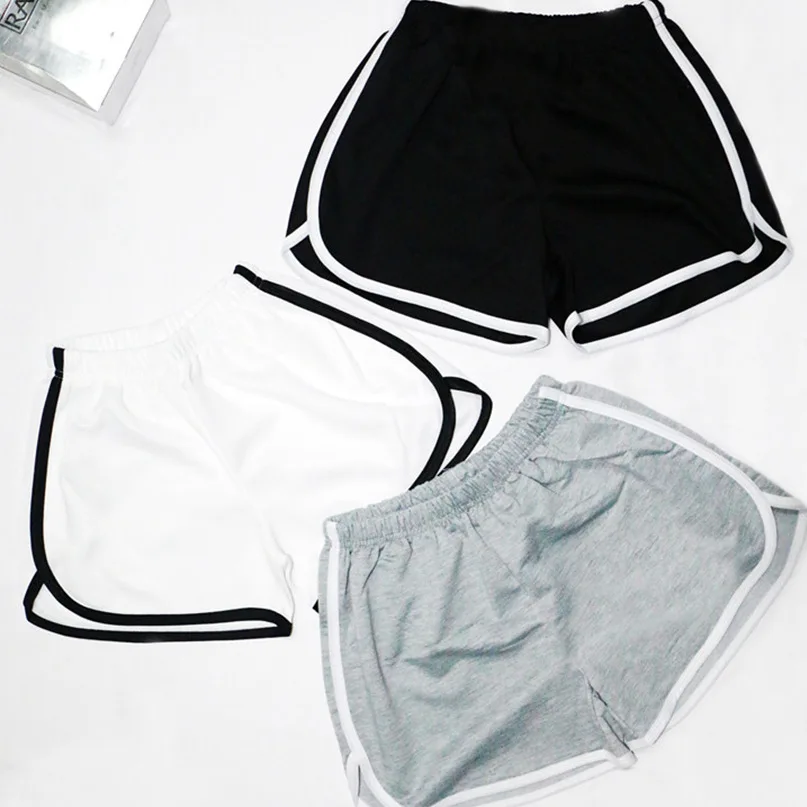 Sports shorts summer new elastic patchwork soft booty biker shorts women female lady casual slim hot snack shorts pants