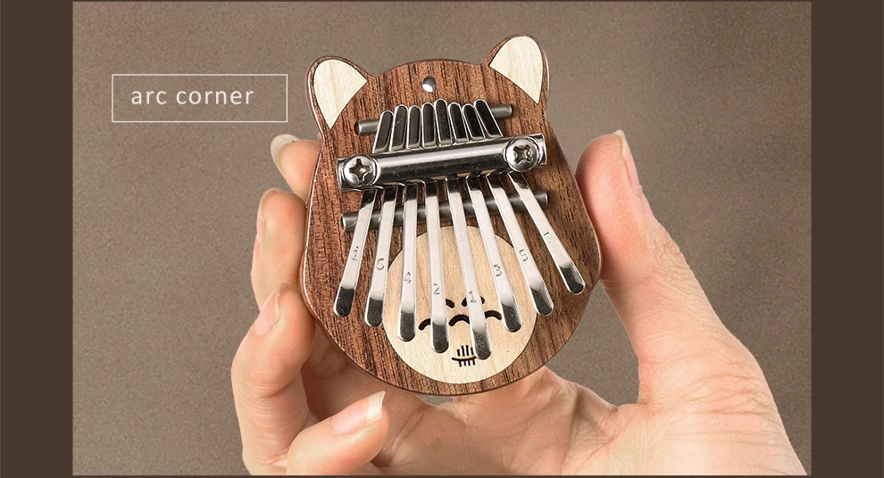 new design mini kalimba 8 notes pocket kalimba cut custom thumb piano