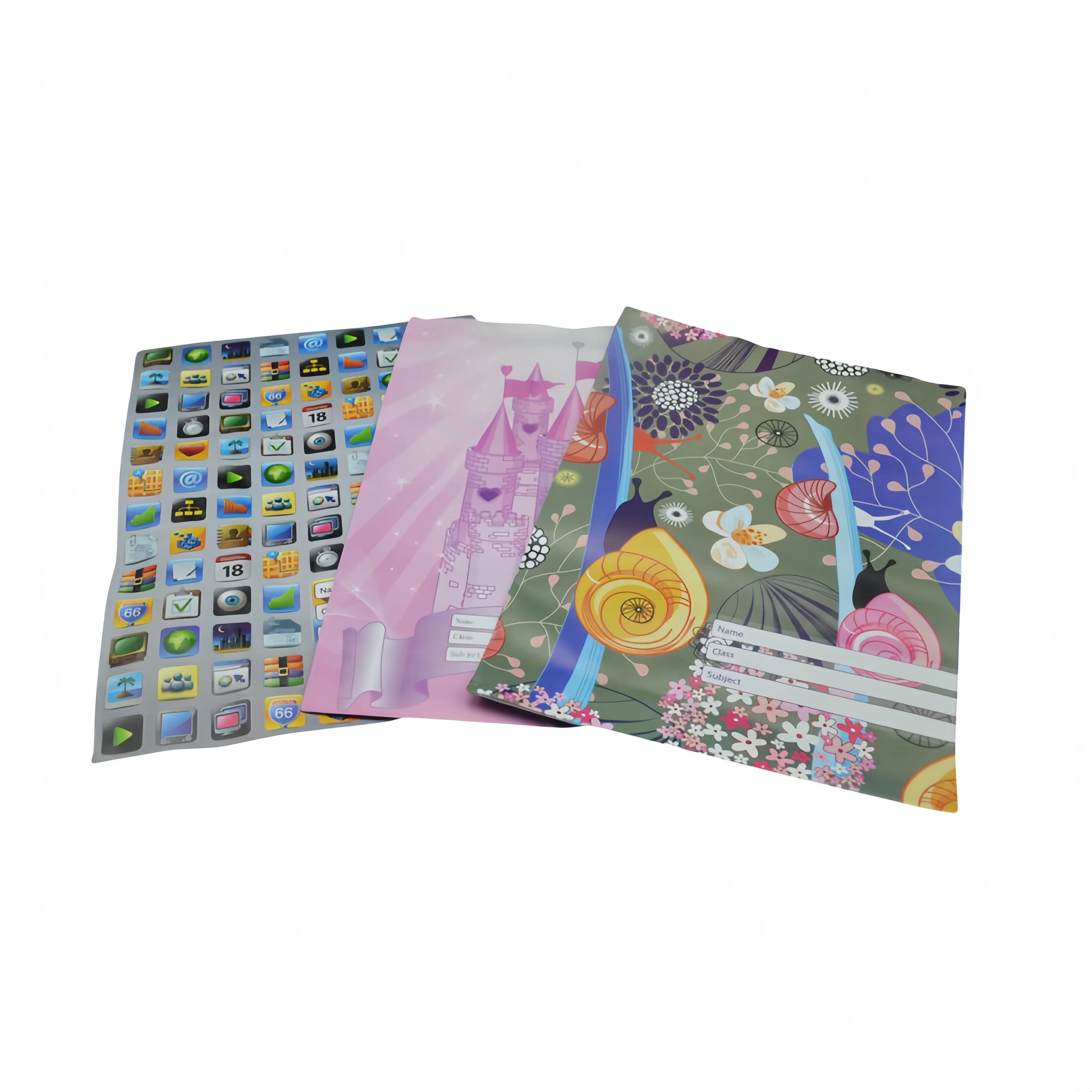 Оптовая продажа на заказ B5 A4 студенческие ПВХ обложки для книг упражнений персонализированные