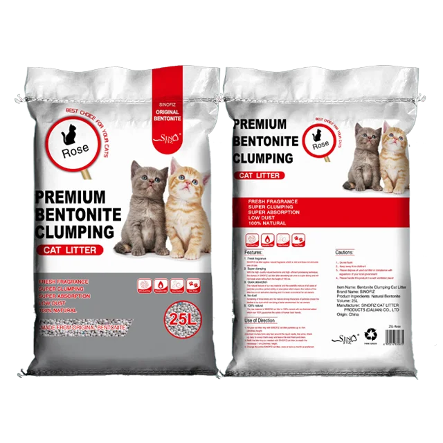 High quality Price advantage Wholesale factory OEM bentonite cat litter 25l