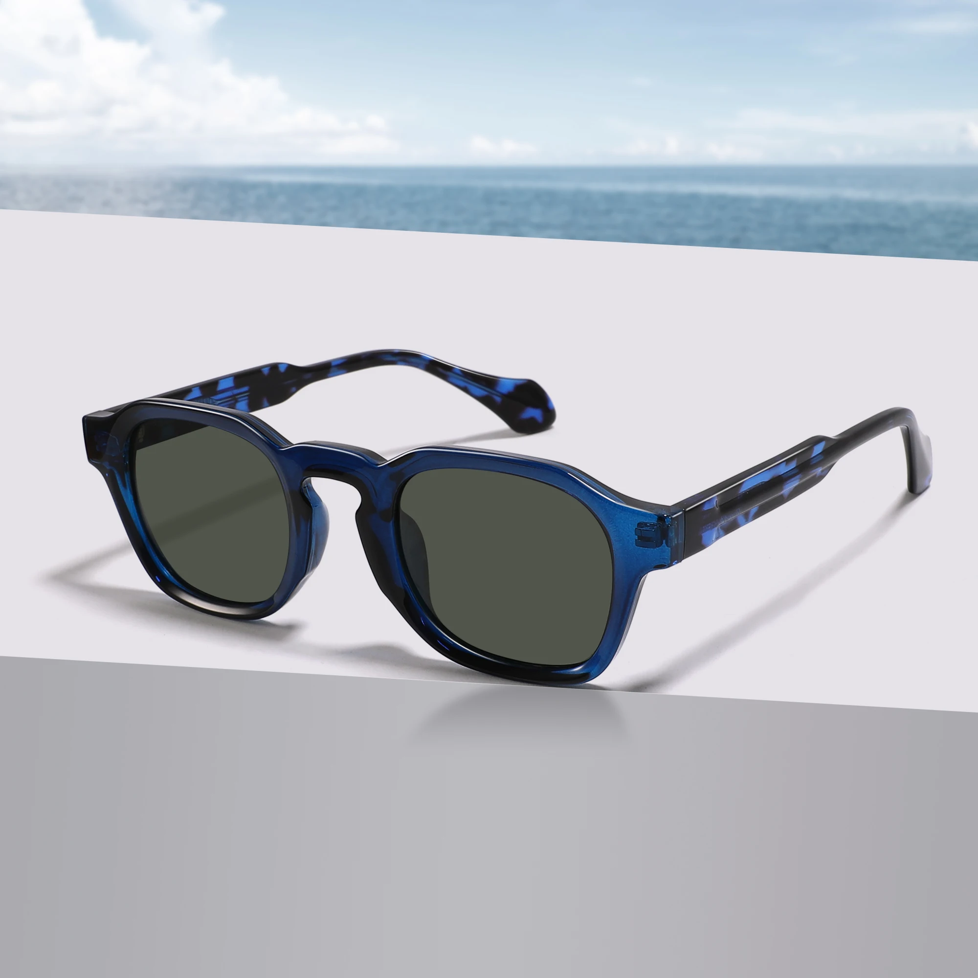 2024 Fashion Design TR90 Frame Acetate Sunglasses 2023 High Quality Polarized Sun Glasses