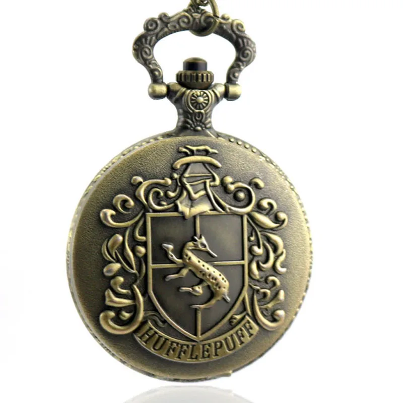 Bronze Pocket Watch Fashion Quartz Pocket Watches Necklace FOB Chain Pendant Gifts Pocket Watch for Men Women