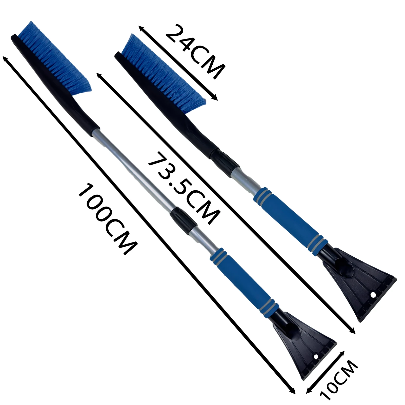 Winter Multi-functional Aluminum Snow Cleaning Car Snow Shovel Truck Snow Brush Defrosting Ice Scraper