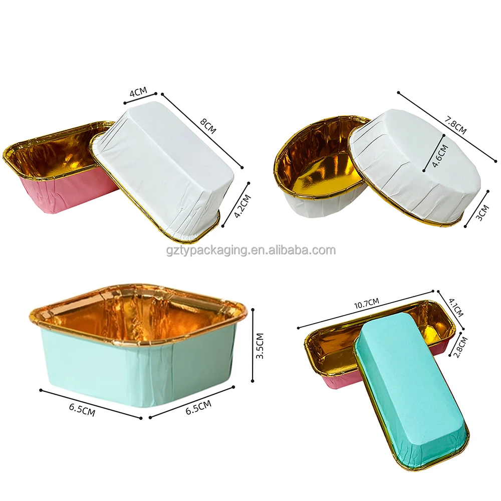 Factory Custom Printed Pet Coated Paper Baking Cups Disposable Oil Proof Muffin Aluminum Cupcake Baking Cups