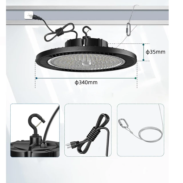 Wholesale Price Aluminum IP65 Waterproof Industrial Workshop Factory 200W UFO LED High bay Light
