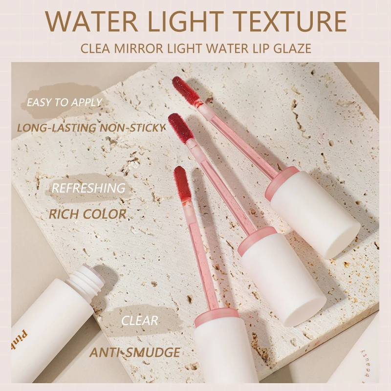 Wholesale 6 Colors  Waterproof  non-fading non-stick Cup Lip glaze Shimmer Long-lasting Lip gloss Makeup