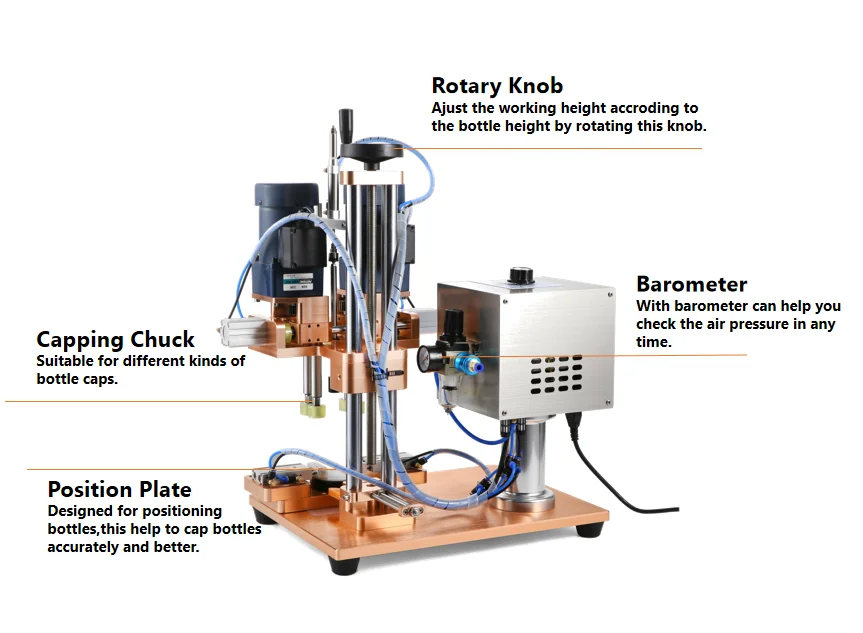 Semi-automatic plastic glass bottle jar Capping Machine Semi Automatic Bottle Capping Machine