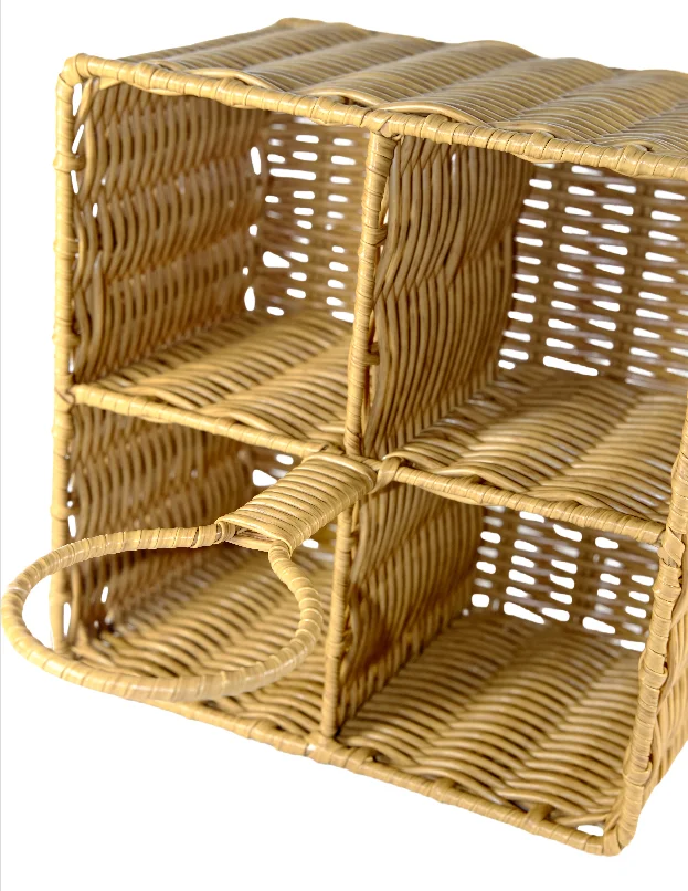The outdoor picnic basket with handle  basket weaving  rattan box mini basket storage