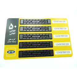 Telecom custom printing top up scratch off calling card