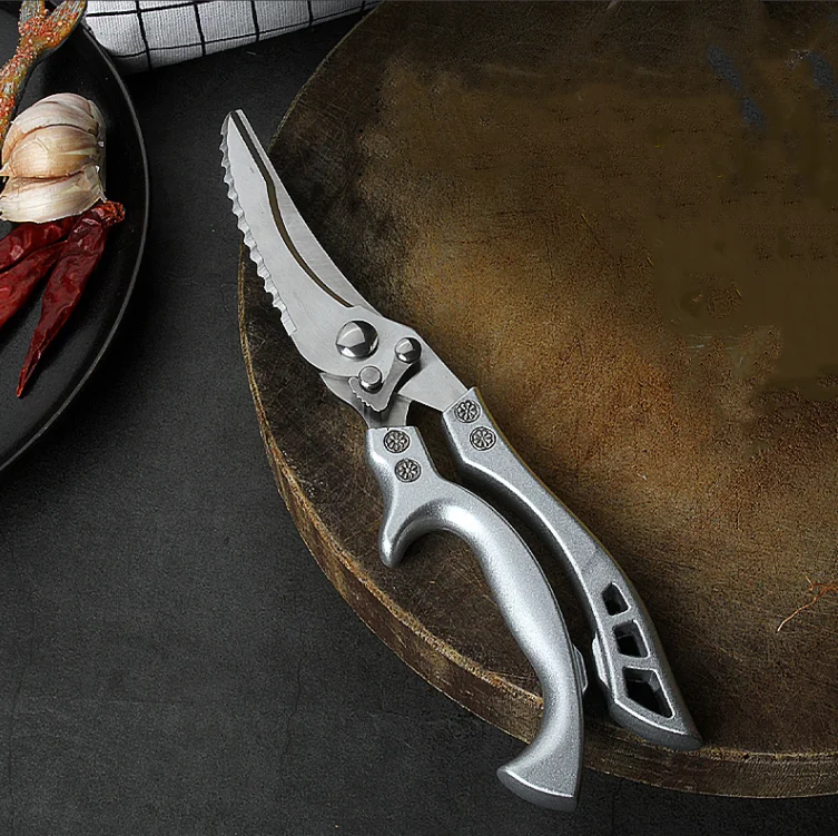New Stainless Steel Detachable Heavy Duty Chicken Bone Scissors Alloy Handle Kitchen Scissors