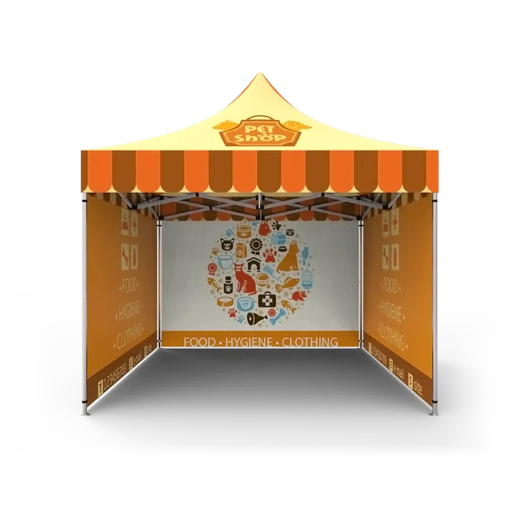 Factory Custom Size Premium Outdoor Tents for Motor Racing Event Competitive Trade Show Canopy with Flag