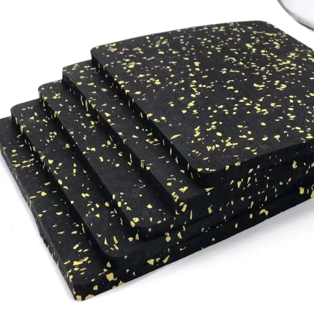 Factory Direct Anti-Slip 4mm Yoga Mat Custom Design Gym Floor Rubber Mat Protective Flooring Supply