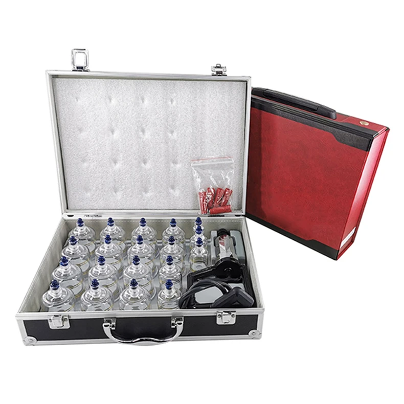 Vacuum Suction Cupping Therapy PC Plastic Korea Hansol Cupping Set for 19 Jars Each Box