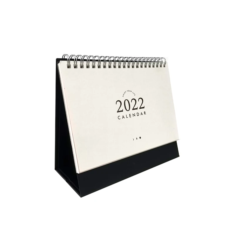 Fast shipping newest table calendar 2022 custom by 250gsm art paper 13 pages size 185*130mm