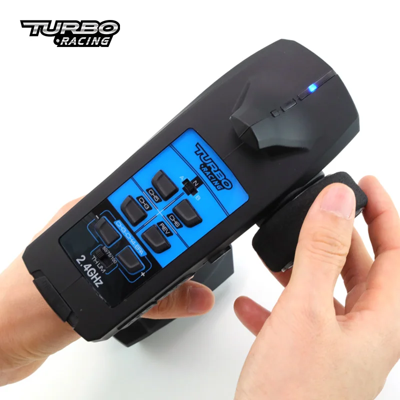 Turbo Racing P59 2.4G 6CH VT System With 3 User Groups 50% 75% 100% Throttle Output Setting Transmitter for RC Car Boat