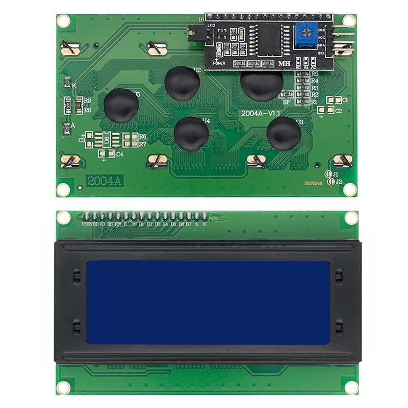  LCD2004 + I2C 2004 20x4 2004A синий HD44780 символ ЖК/w IIC/I2C последовательный интерфейс модуль адаптера для