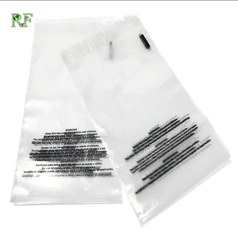 E-commerce shop custom plastic clothing packing bag shirt dress shipping bag clear mailing bag