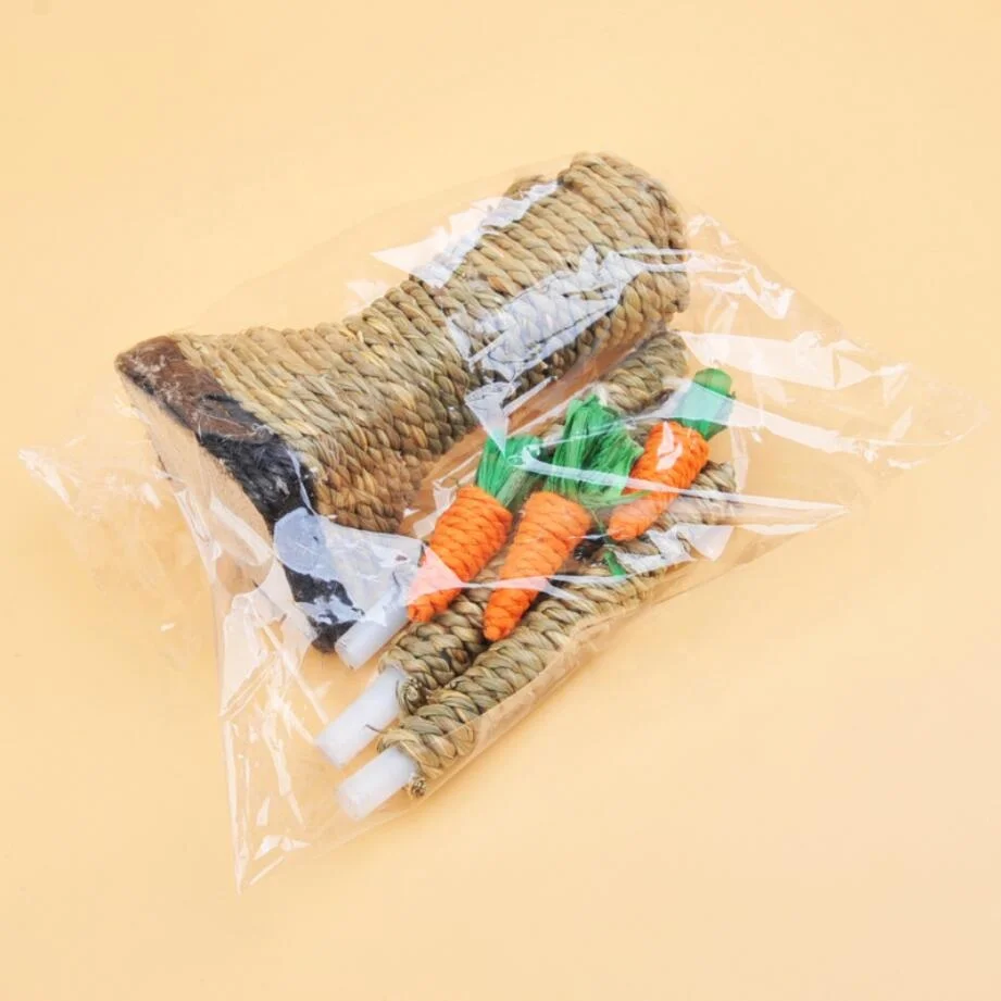 Cat Scratcher Tree Sisal Fabric Pet Cat Climbing Frame DIY Interactive Training Toys Pet Scratching Climbing Tree with Carrots