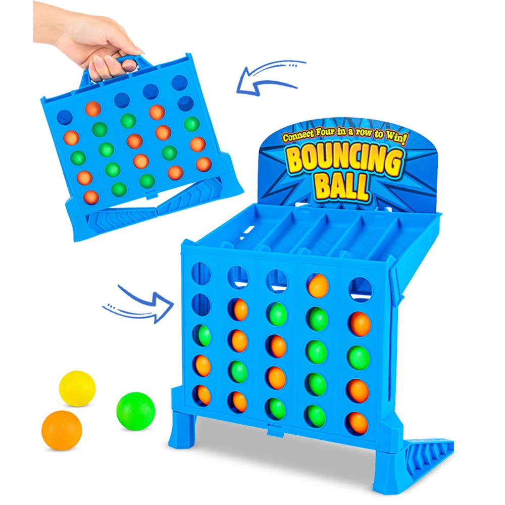 desktop ball shooting game intellectual  plastic four in a row game
