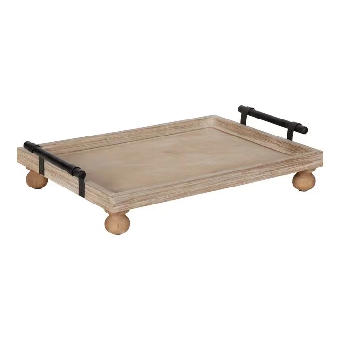 new arrival wholesale wood bathtub tray wooden tray with legs wooden serving tray with handle