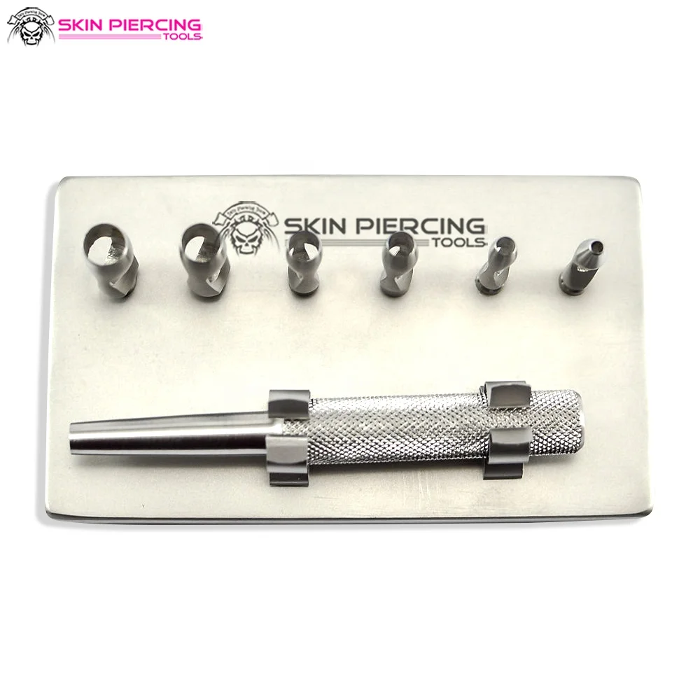 
High Quality Stainless Steel 6pcs Set of Keyes Dermal bunches, Dermal Biopsy Punch 4mm, 5mm, 6mm, 7mm 