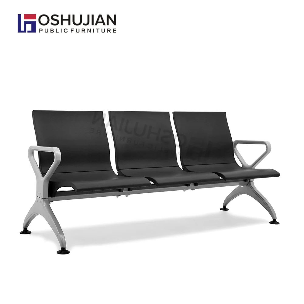 3 seater waiting chair for hospital tandem seating airport clinic medical Polyurethane waiting beam seating bench airport chair