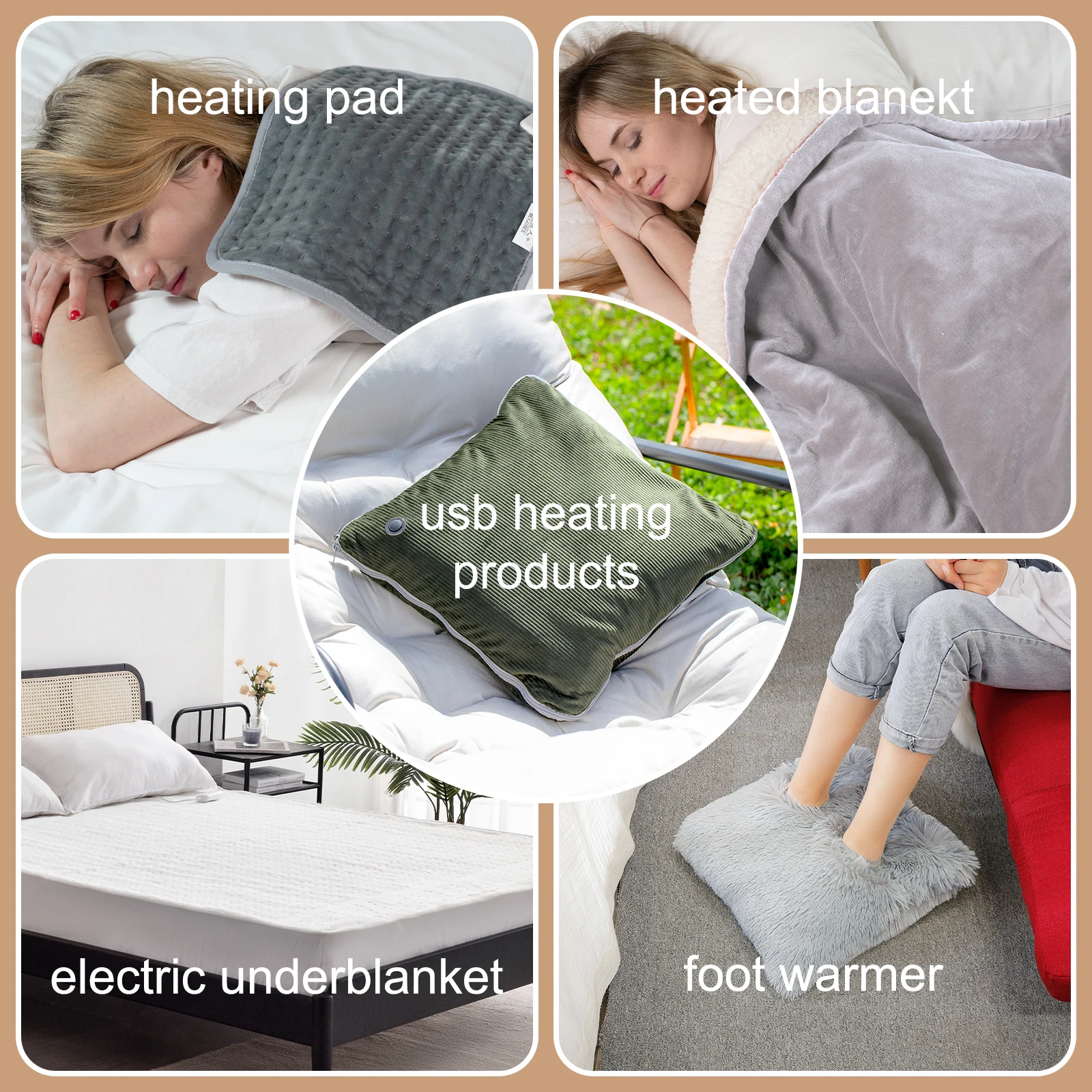 Washable 160*130 cm Warmer Over Electric Blanket Soft Flannel Fleece Electric Heating Throw