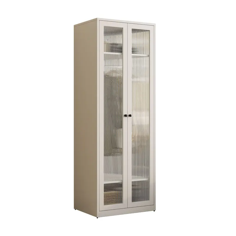 Factory Directly Supply Metal Wardrobe Bedroom Living Room Closes Storage Cabinet Cloth Wardrobe with Swing Door