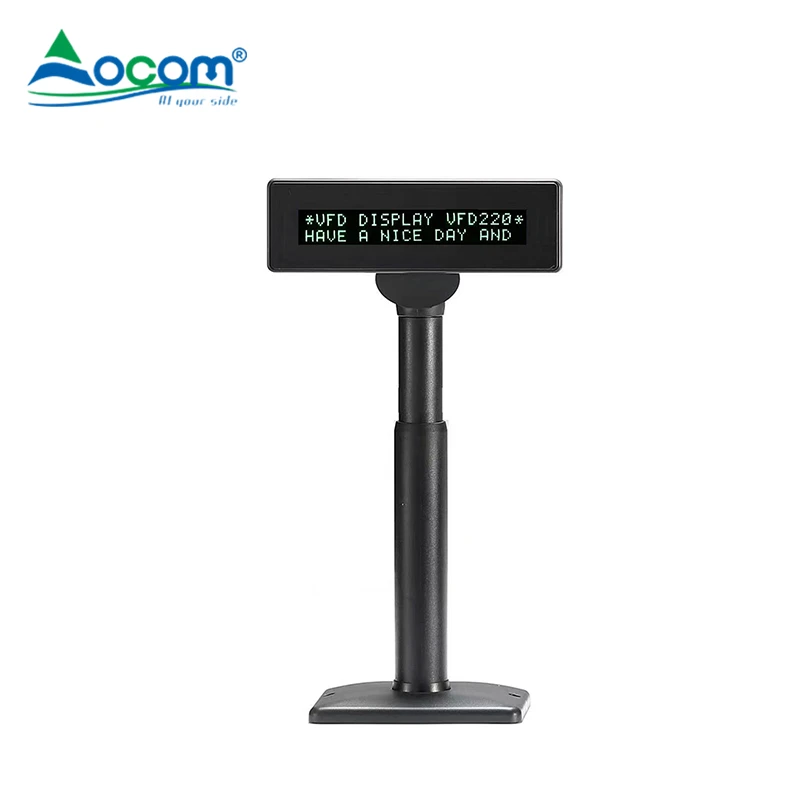 DF220C OCOM  20X2 Characters  with 7mm height characters Double Line VFD Customer Display For Pos System