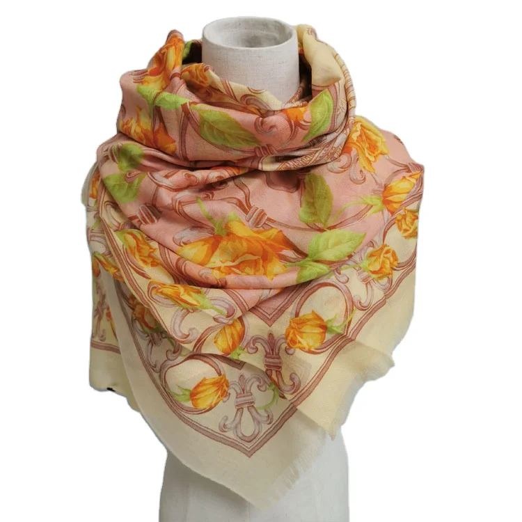 Длинный 100% кашемировый женский шарф/шаль