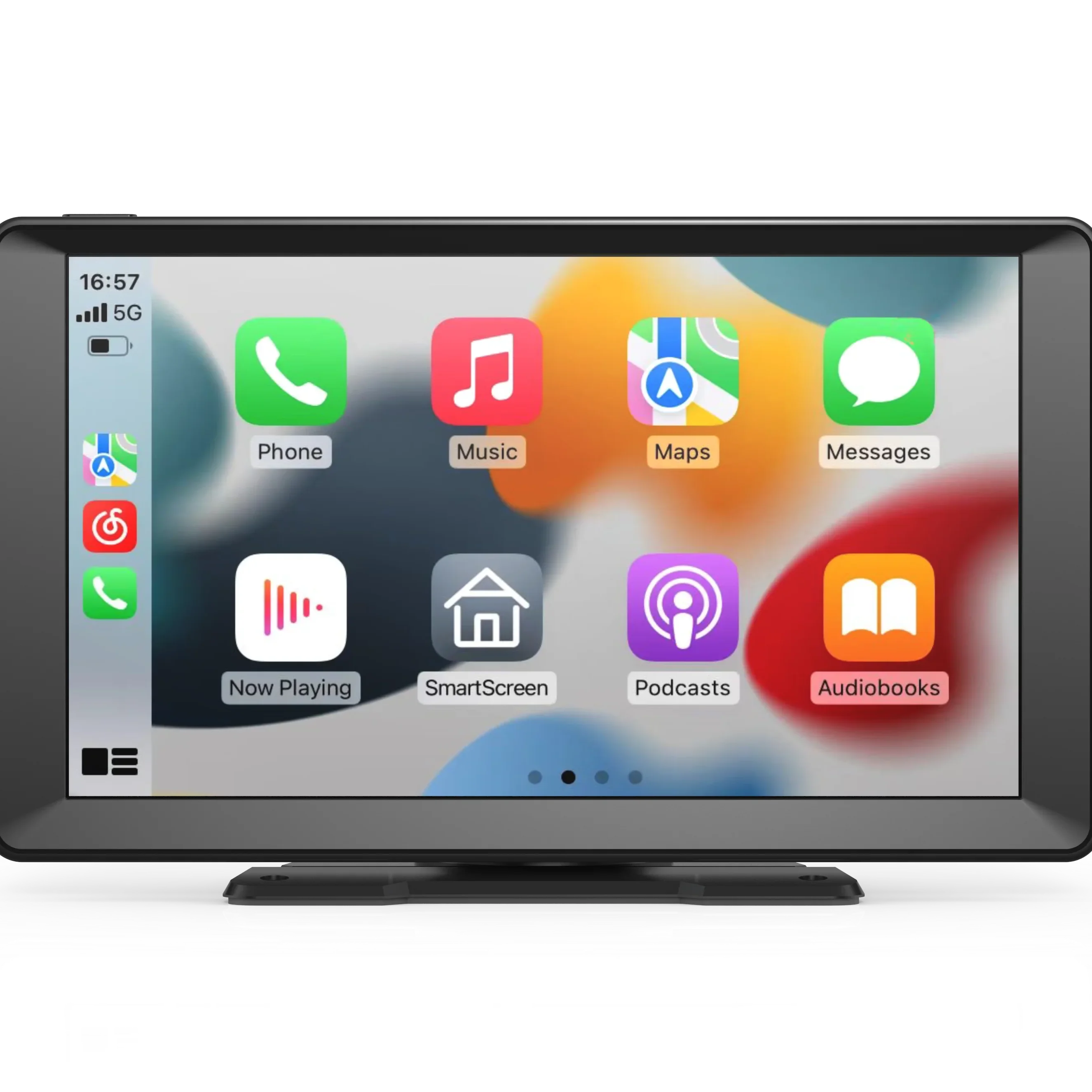 9.0 inch Portable Wireless Carplay Android Auto AUX FM GPS Car Stereo with 4K Dash Cam Front Rear View Backup